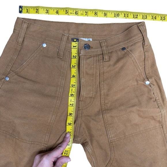 Topo Designs Canvas Work Pants Heavy Cotton Utility Work Straight Leg Size 28 - Picture 10 of 14